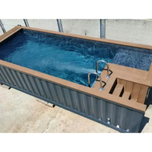 Piscine en conteneur de 6m x 2.4m avec éclairage LED